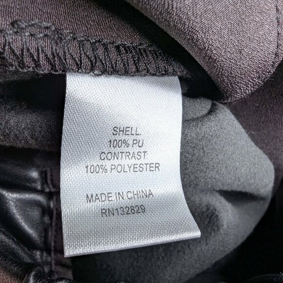 Lovers + Friends Faux Leather Jogger Pants Elastic Waist Capsule Wardrobe - Picture 14 of 15